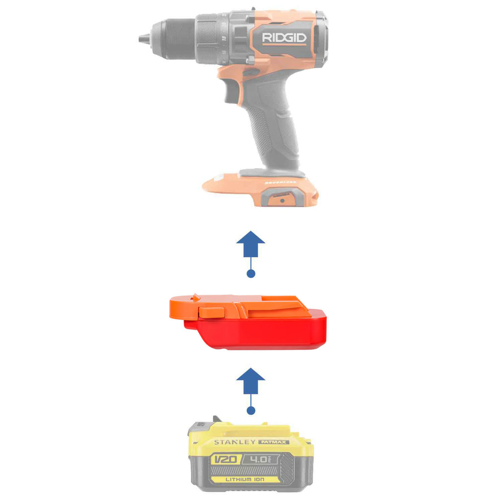 Stanley V20 to RIDGID 18V Battery Adapter