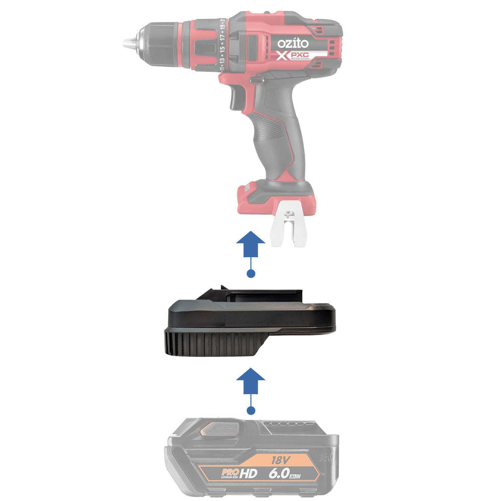 AEG 18V vers Ozito 18V PXC Adaptateur de batterie