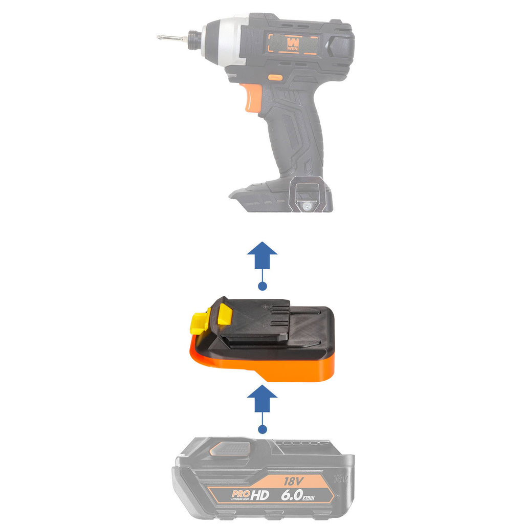 AEG 18V vers WEN 20V Adaptateur de batterie