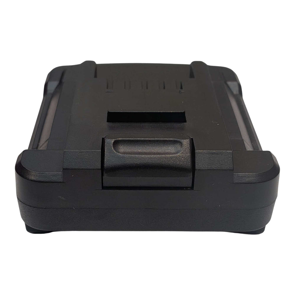 Bosch 18V GBA (Blue) to Einhell 18V PXC battery adapter - Einhell tool-side connection end-on with the release button