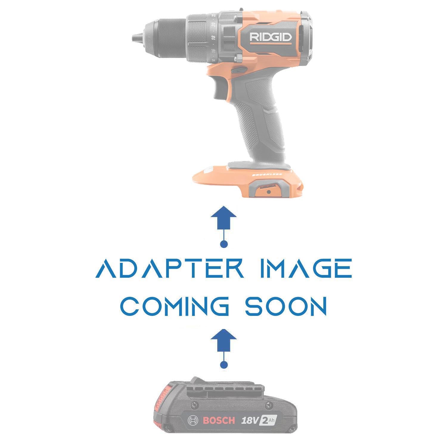 Bosch 18V GBA (Bleu) vers RIDGID 18V Adaptateur de batterie