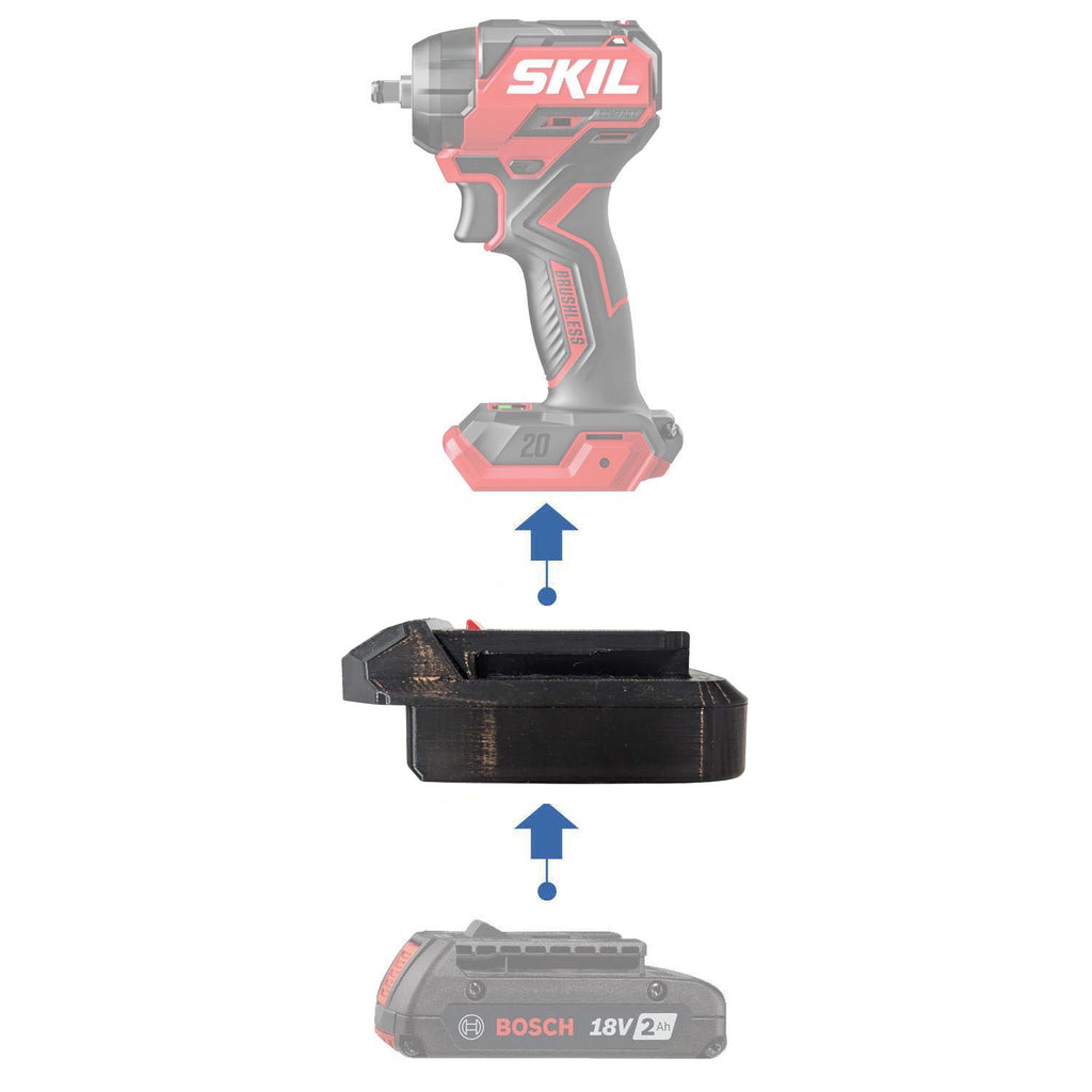 Bosch (Blue) 18V to SKIL 20V Battery Adapter