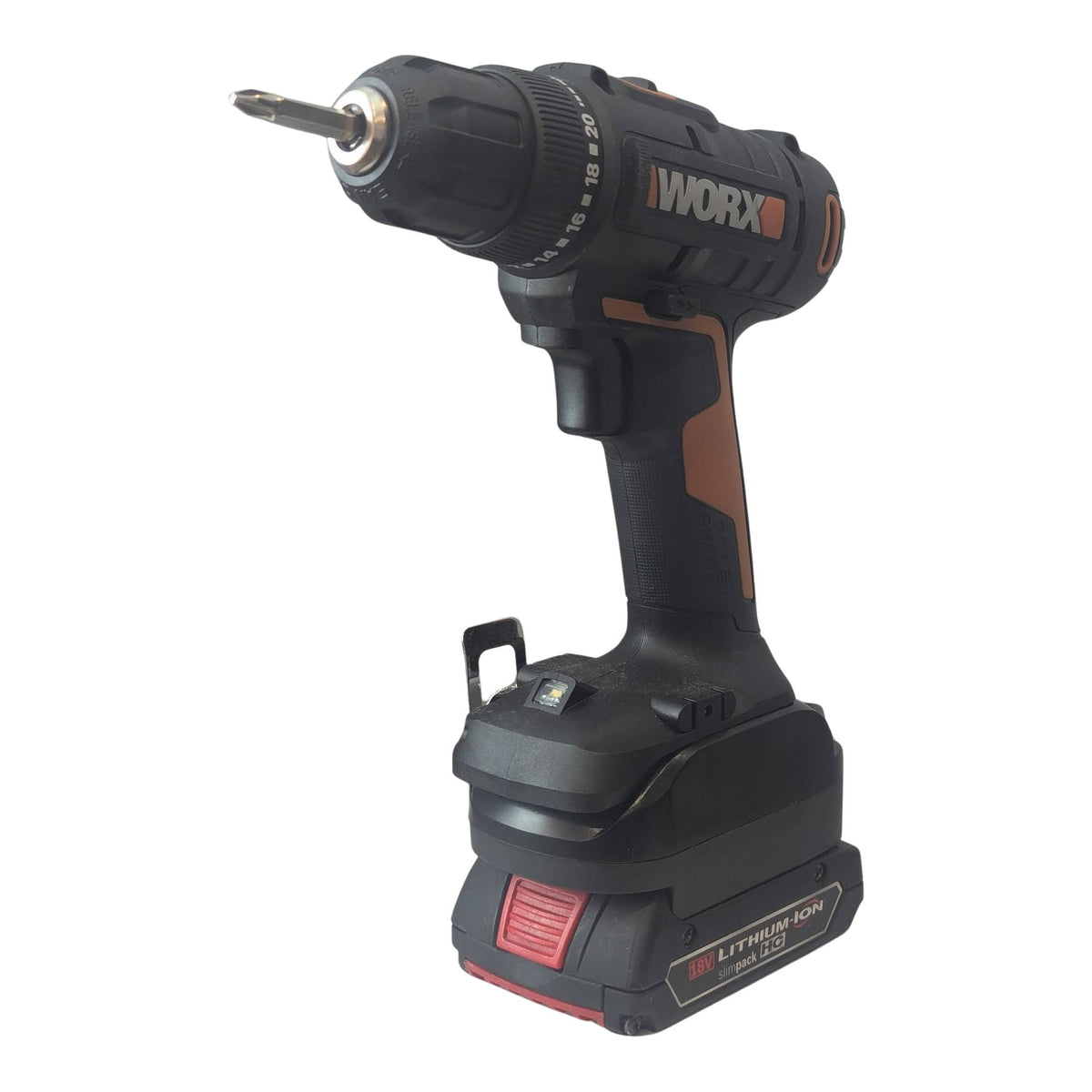 Bosch 18V GBA (Bleu) vers WORX 20V PowerShare (Orange) Adaptateur de batterie