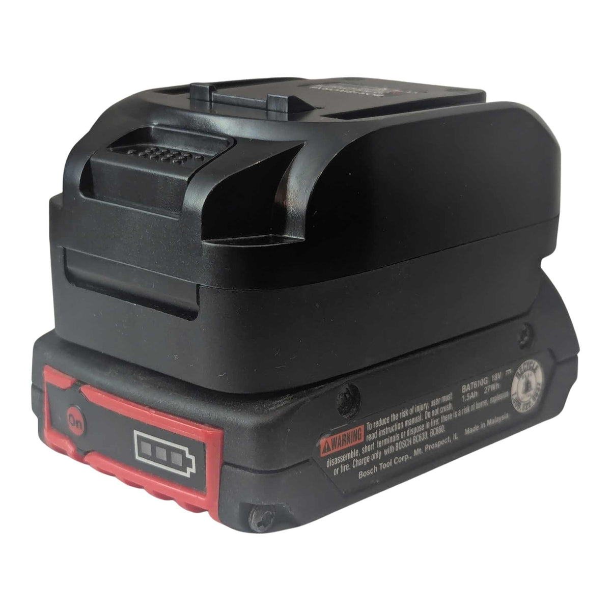 Bosch 18V GBA (Bleu) vers WORX 20V PowerShare (Orange) Adaptateur de batterie