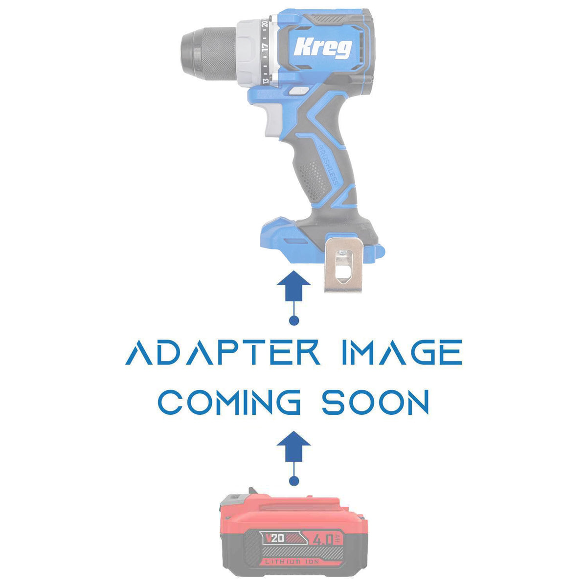 Craftsman 20V to Kreg 20V Blue Ion Battery Adapter