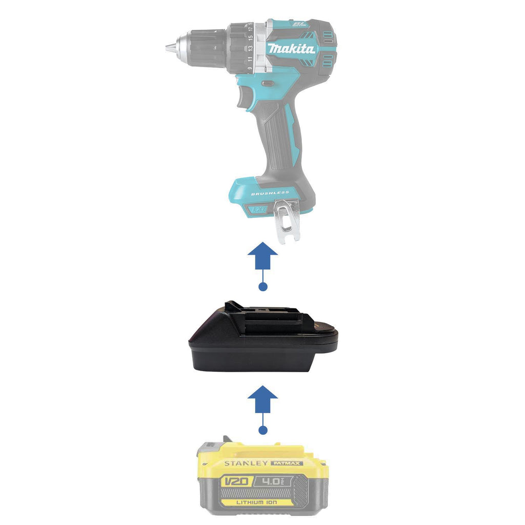 Stanley FATMAX V20 vers Makita 18V LXT Adaptateur de batterie