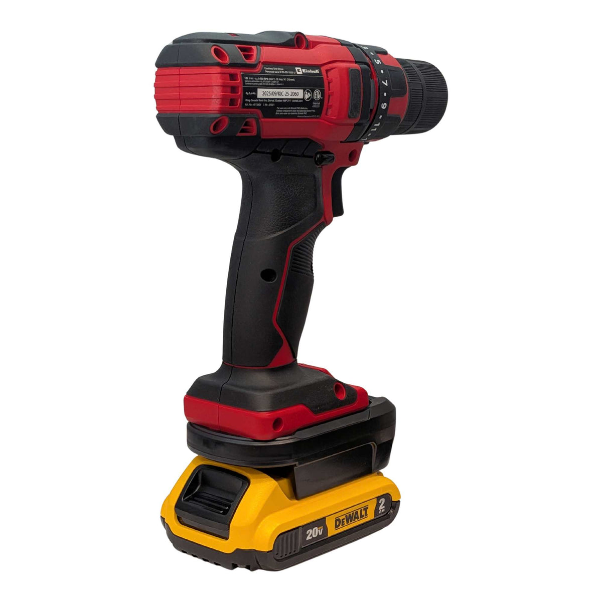 DeWalt 20V MAX vers Einhell 18V PXC Adaptateur de batterie