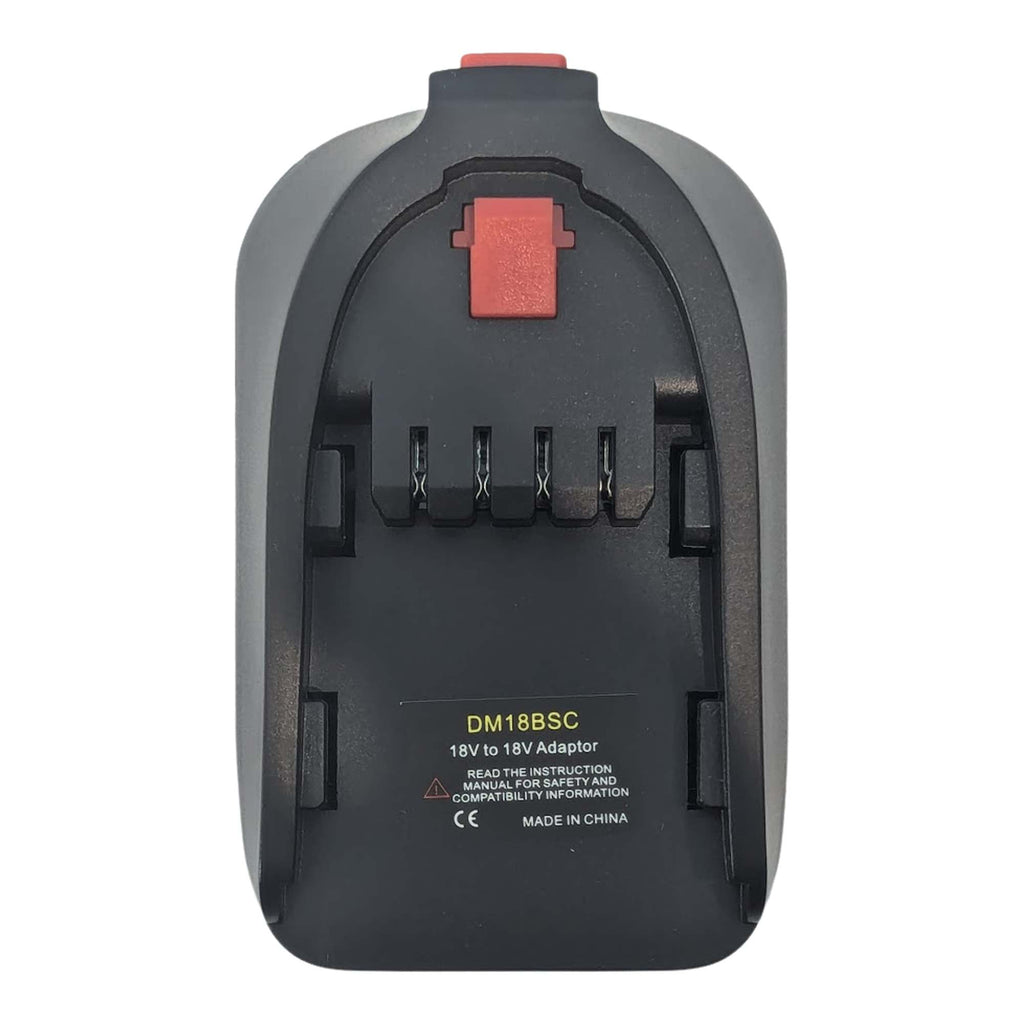 DeWalt 20V MAX to Flymo 18V P4A battery adapter - underside