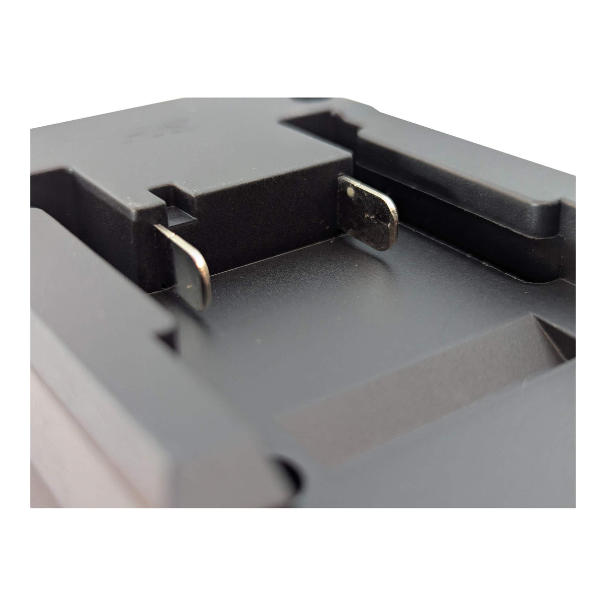 Einhell 18V PXC to Husqvarna 18V Aspire P4A battery adapter - electrical side contacts close up