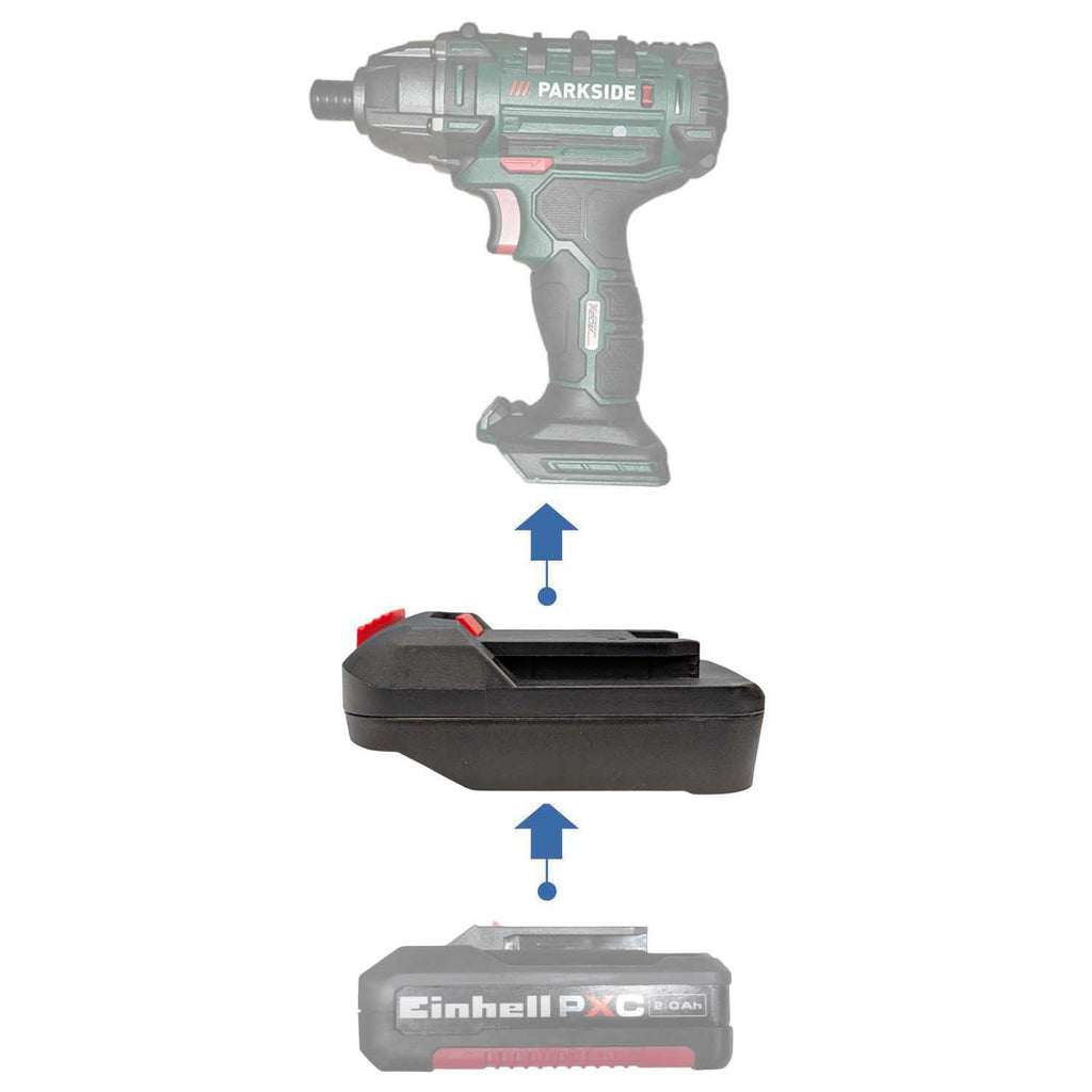 Einhell 18V PXC vers Parkside X20V Adaptateur de batterie