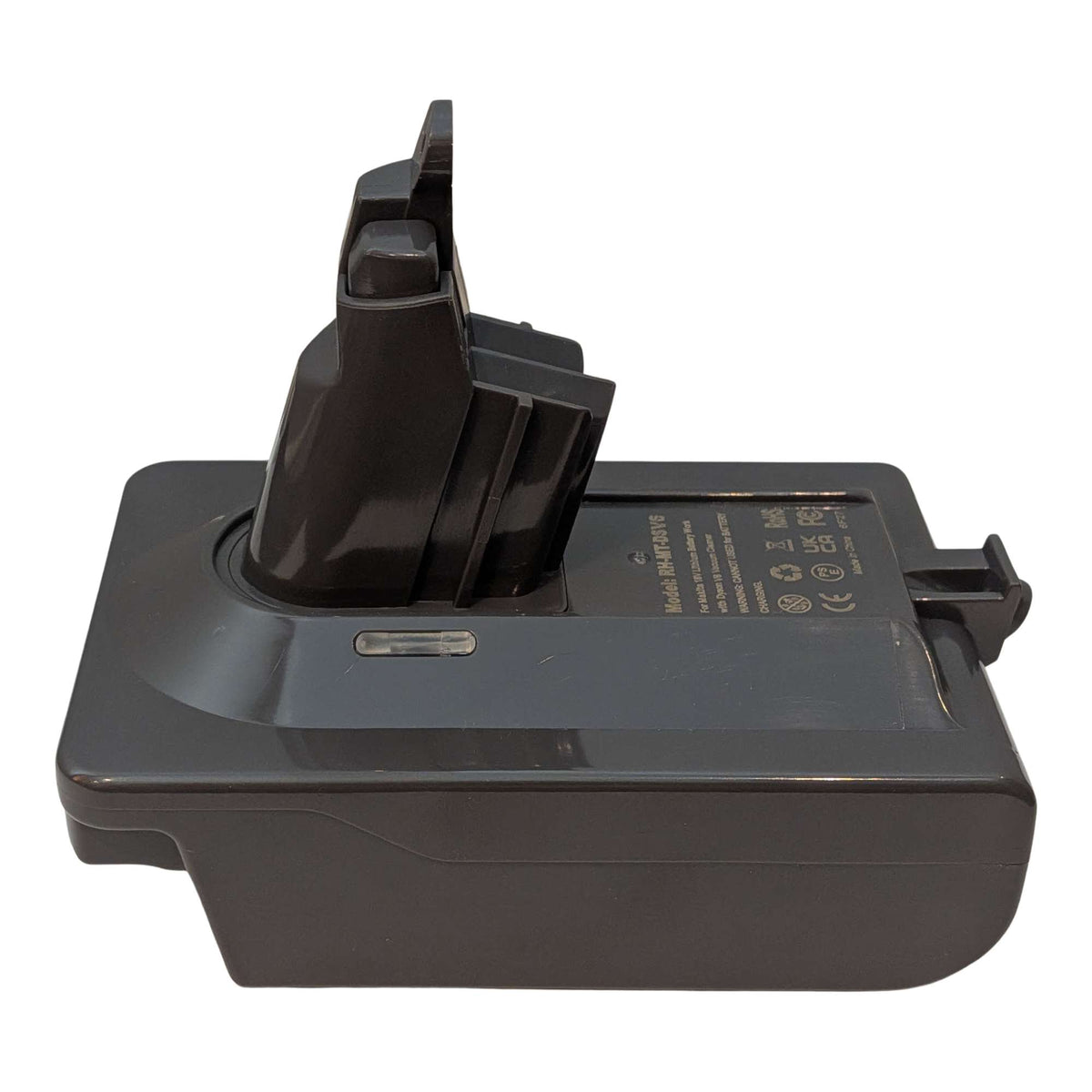 Makita 18V LXT to Dyson V6 battery adapter: Adapter, Left Side