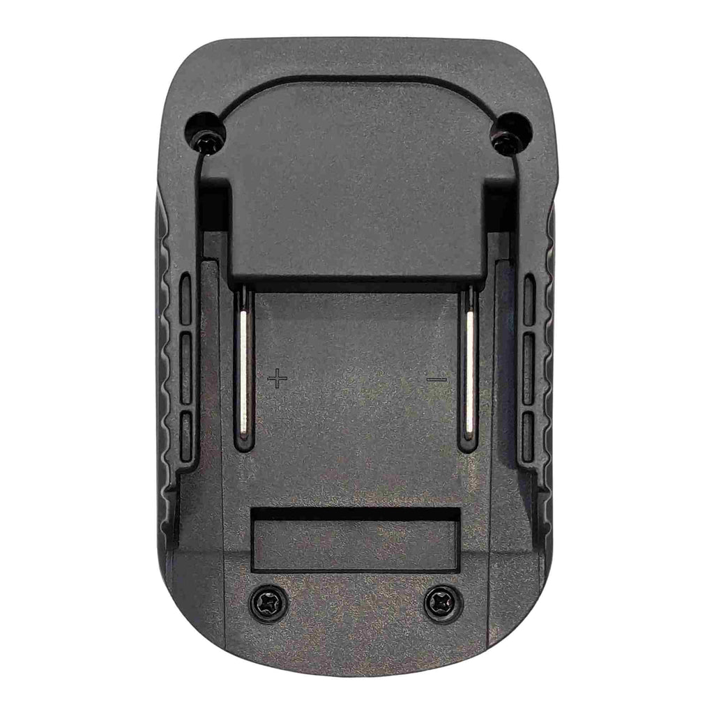 Makita 18V LXT to Ozito 18V PXC battery adapter - plan view of the battery-side connection with twin blade terminals