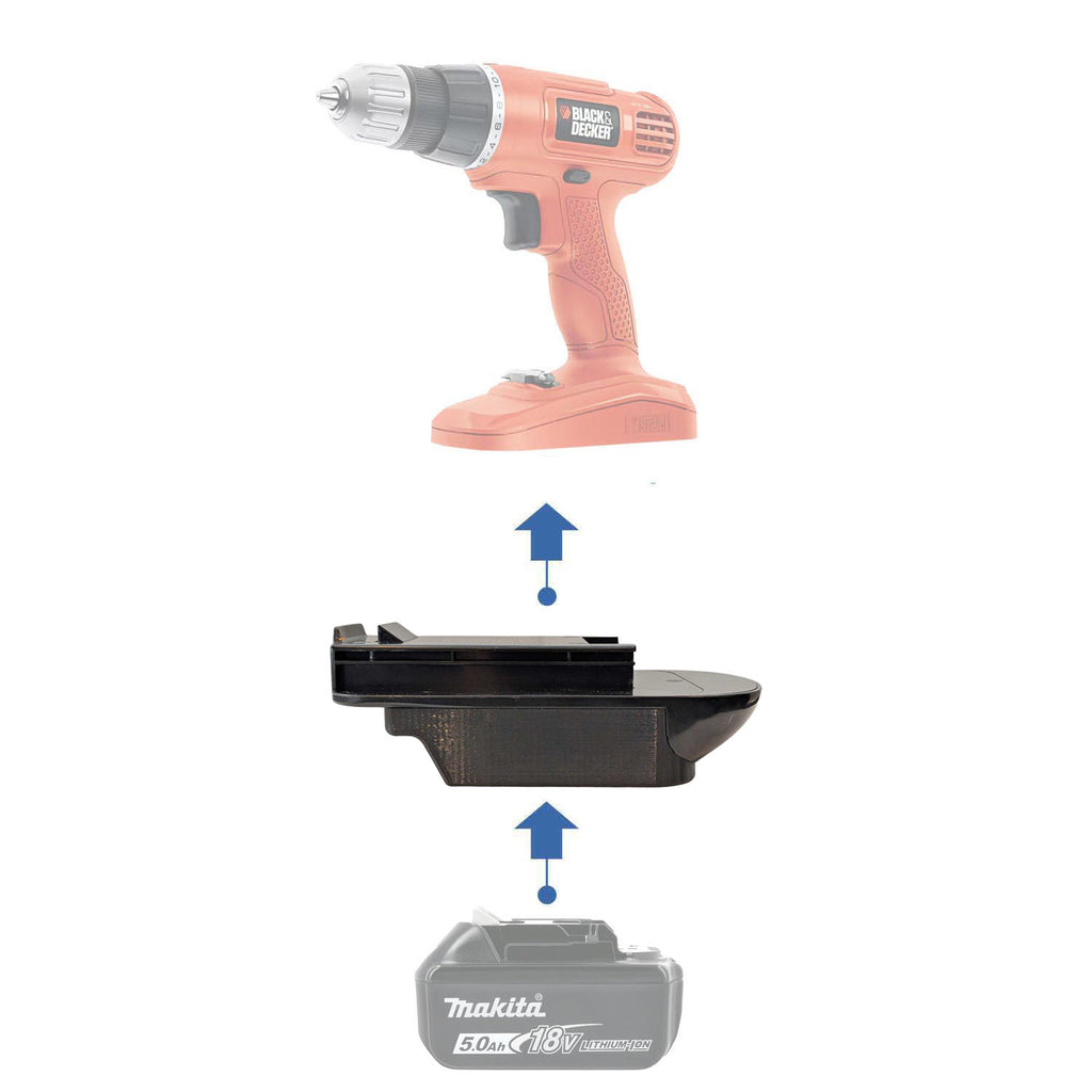 Makita 18V to Black and Decker 18V Ni-Cd Battery Adapter