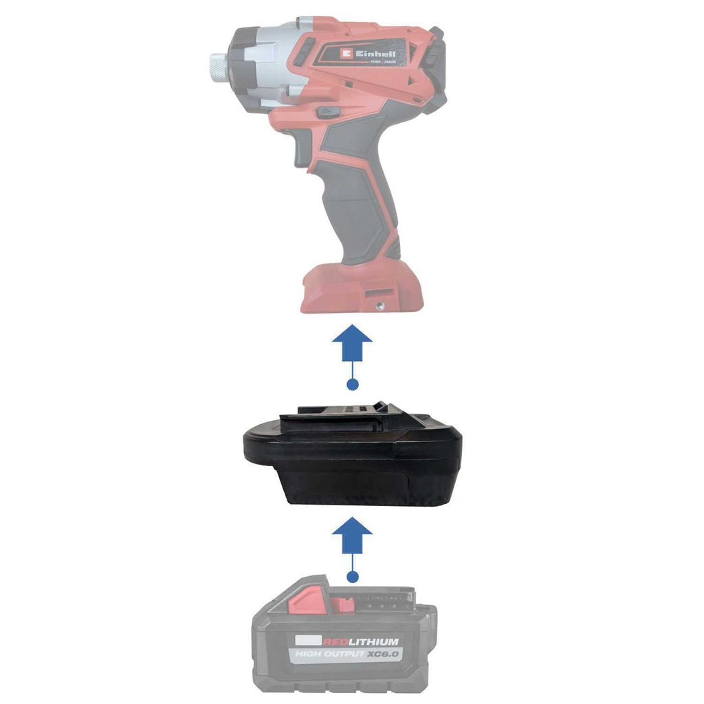 Milwaukee M18 vers Einhell 18V PXC Adaptateur de batterie