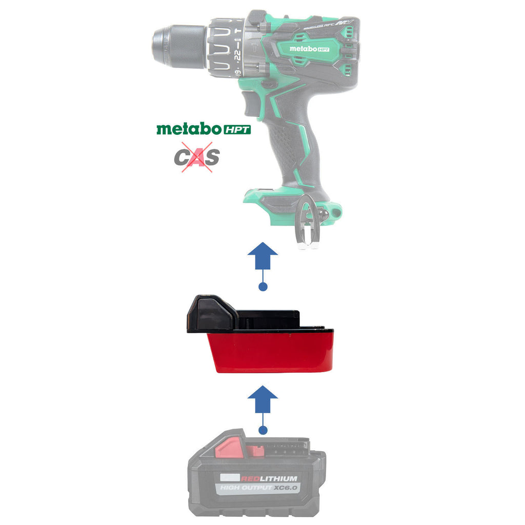 Milwaukee 18V to Metabo HPT 18V Battery Adapter