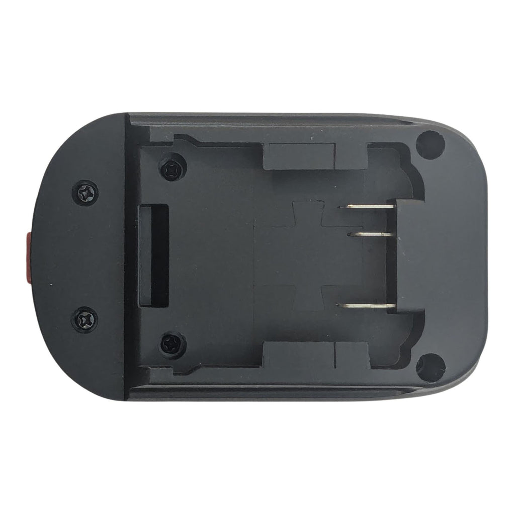 Milwaukee M18 to Flymo 18V P4A battery adapter - bottom view