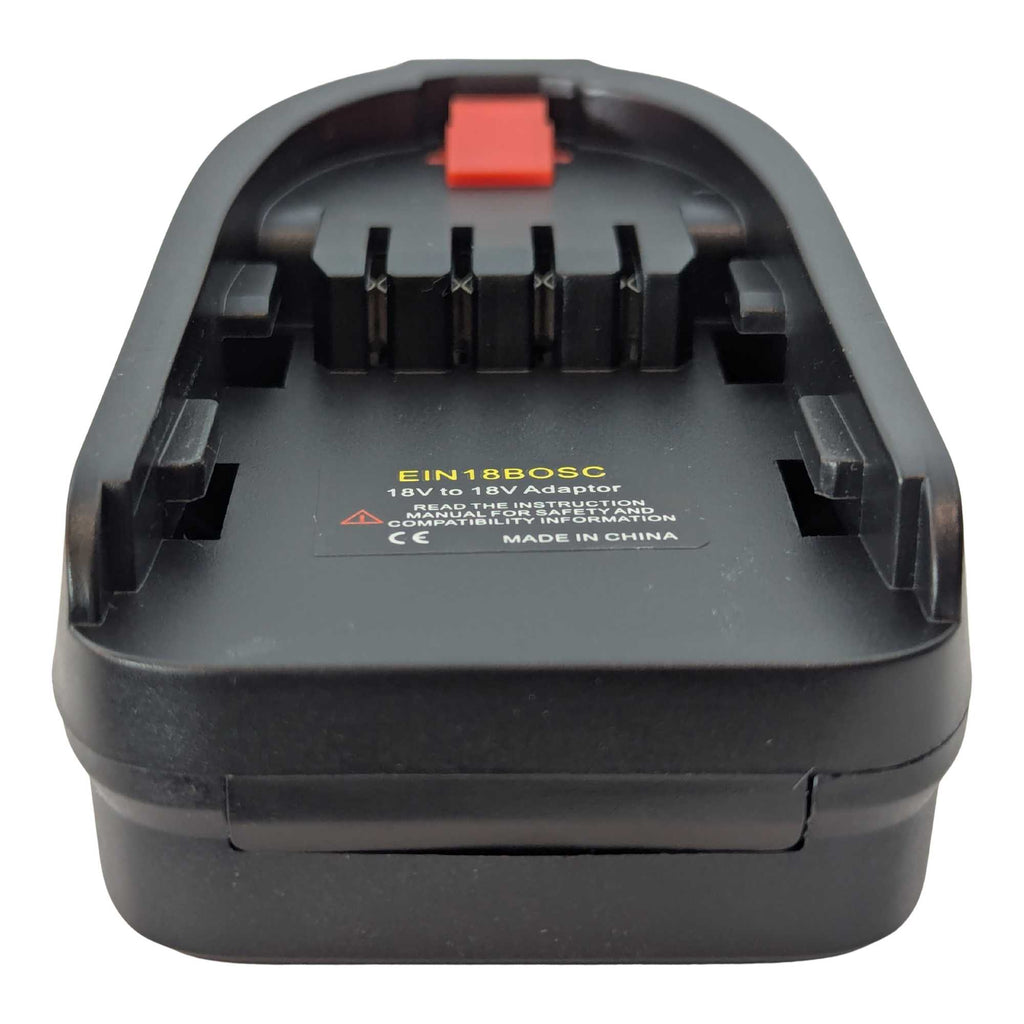 Ozito 18V PXC to Flymo 18V P4A battery adapter - Flymo tool connector front view