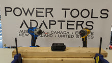 Charger et lire la vidéo dans la visionneuse de la Galerie, Adaptateur de batterie DeWalt 20V vers Mastercraft 20V (Bleu)
