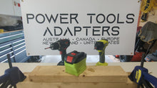 Charger et lire la vidéo dans la visionneuse de la Galerie, Adaptateur de batterie Ryobi 18V vers Bosch (Bleu) 18V

