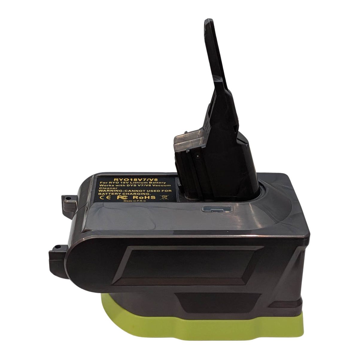 Ryobi 18V ONE+ to Dyson V7 battery adapter: Adapter, Right Side