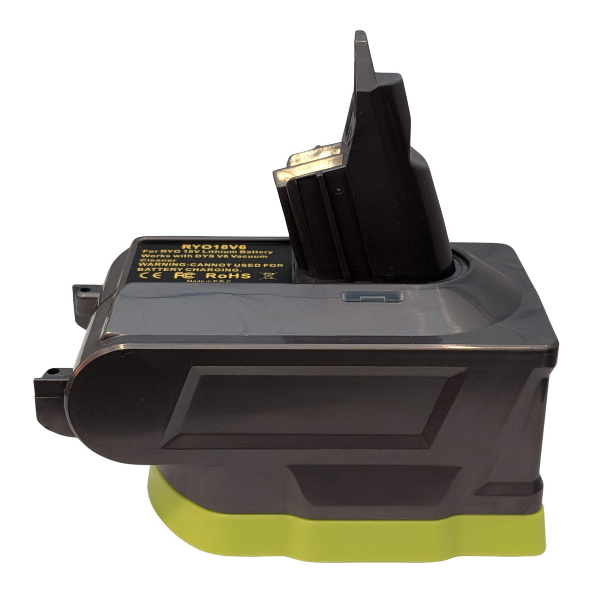 Ryobi 18V ONE+ to Dyson V6 battery adapter: Adapter, Right Side