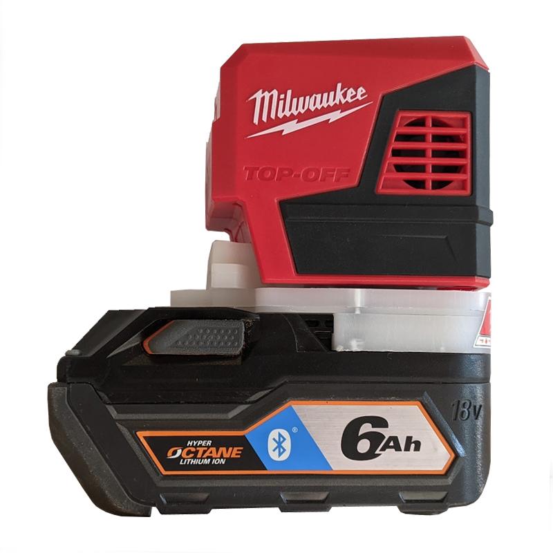 RIDGID 18V to Milwaukee 18V Battery Adapter (Polypropylene)